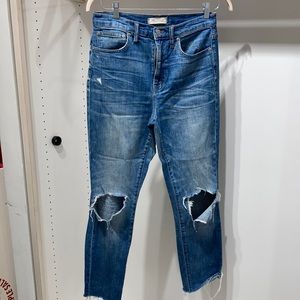 High rise slim boy denim